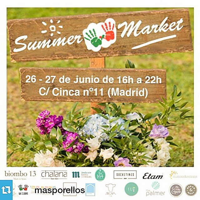 #Repost @masporellos・・・¡Ya está aquí el Summer Market de Más Por Ellos y @kubuka_ngo ! Por segundo año consecutivo, durante el viernes 26 y el sábado 27 de junio, desde las 16h y hasta las 22h, podréis disfrutar del verano madrileño en un precioso jardín.Contaremos con 13 puestos en los que encontraréis, entre otras cosas, moda para ellas y ellos, zapatos, bisutería y complementos, cosas de bebés, artesanía… Además, nos acompañará @mapetitecreperie con sus deliciosas crepes y helados ecológicos y también habrá una barra de bebidas para poder hacer frente al sol y al calor. A partir de las 19:30h y hasta las 21:30h, ambos días, habrá música en directo, gracias a los muchos artistas que han decidido acompañarnos este año, y a las 17:00h, también ambos días, contaremos con un taller para niños organizado por Baby Deli.A la entrada, se os pedirá un donativo de 1€. Todos los fondos recaudados se destinarán a la construcción de un nuevo cuarto para 14 niños en Lisha Children's Home, la casa de acogida de Más Por Ellos en Tala (Kenia). El Summer Market es uno de los eventos en los que más ganas e ilusión ponemos, porque nos da la oportunidad de juntar a todos nuestros amigos, colaboradores y seguidores en un ambiente agradable y festivo. ¡Os esperamos a todos con los brazos abiertos, y gracias por compartir el evento!Participan:@anandlee · @by164 · @babydeli · @biombo13 · @chalanabeachbrand · @colovrs · @etam · @fijispain · Food Nomads · Fundación Mahou San Miguel · @liveyourlifeclothing · @mapetitecreperie · @mimosayestraza · @simonastore · @socketines · @the_palmer