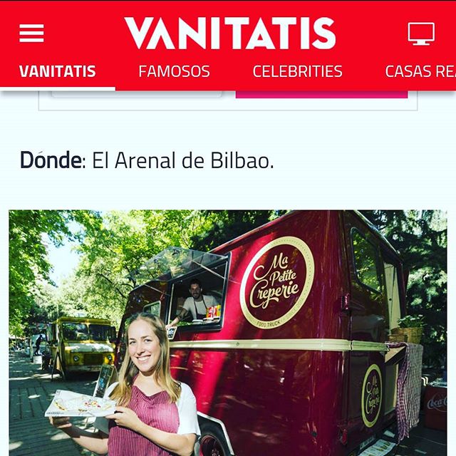 Ma Petite Creperie super emocionado con este articulo en Vanitatis  #press #prensa #vanitatis #mapetitecreperie #foodtruck #streetfood #españa #iger #madrid #cool #happy #emocion #gracias