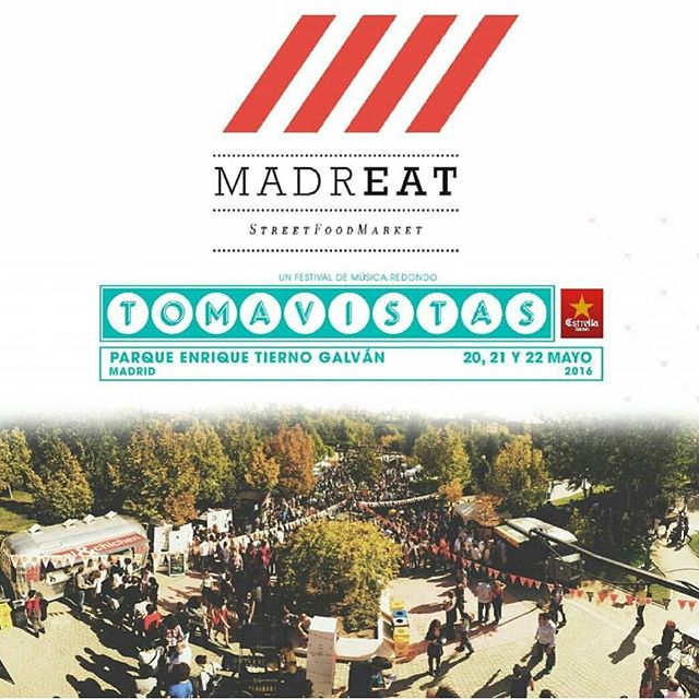 Hoy, mañana y pasado empezaremos en @tomavistasfest de la mano de @madreatmarket Os esperamos a todos!!#madreat #tomavista #foodtruck #food #foodonwheels #foodies #foodiefest #festival #musica #madrid #igermadrid
